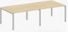 Переговорный стол (2 столешницы) на П-образном м/к БП.ПРГ-2.5 серии «Metal system»