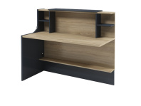 Дополнительная секция ресепшен прямого I-96 серии «Инновация» (Дуб сонома/ антрацит, 1372х645х1151 мм)