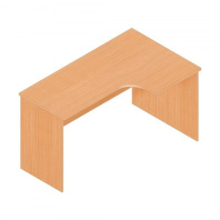 Стол эргономичный Р.РС-14 серии «Референт» (Бук светлый, правый, 1390 х 860(550) х 750 мм)