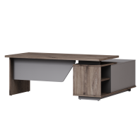 Стол руководителя с опорной тумбой левый B-119L для кабинета руководителя "Vilas" Стол руководителя с опорной тумбой левый B-119L для кабинета руководителя "Vilas"