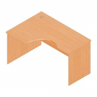 Стол эргономичный Р.СКУ-14 серии «Референт» (Бук светлый, левый, 1390 х 1000(680) х 750 мм)