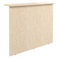 Стойка ресепшен прямая 1400 для приемной «DEX» (Бук тиара, 1400х400х1200)