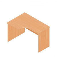 Стол эргономичный Р.РС-12 серии «Референт» (Бук светлый, левый, 1190 х 860(550) х 750 мм)