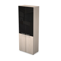 Шкаф для документов комбинированный с черным стеклом для кабинета руководителя «TAIM-MAX» Шкаф для документов комбинированный с черным стеклом для кабинета руководителя «TAIM-MAX»