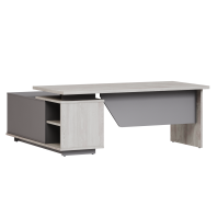 Стол руководителя с опорной тумбой правый B-119R для кабинета руководителя "Vilas" Стол руководителя с опорной тумбой правый B-119R для кабинета руководителя "Vilas"