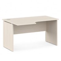 Стол письменный эргономичный V-44 серии «Vasanta» (Дуб кобург, левый, 1400/524х1000/730х750 мм)