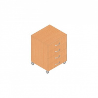 Тумба подкатная Р.Т-4 серии «Референт» (Бук светлый, 430 х 450 х 610 мм)