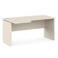 Стол письменный эргономичный V-46 серии «Vasanta» (Дуб кобург, левый, 1600/524 х 1000/730 х 750 мм)