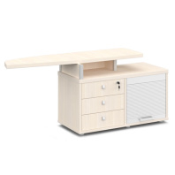 Тумба приставная «Греденция» с жалюзи V-412 для кабинета руководителя «Vasanta»