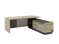 Стол руководителя на ЛДСП опорах с опорной тумбой правый Z-220пр.1000 для кабинета руководителя «V Стол руководителя на ЛДСП опорах с опорной тумбой правый Z-220пр.1000 для кабинета руководителя «V