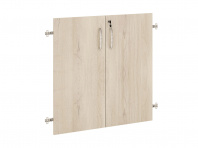 Двери ДСП для шкафа 2 секции с замком серии «Альфа» Двери ДСП для шкафа 2 секции с замком серии «Альфа»