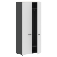 Гардероб JCW 85.1 серии «JAY» (Ясень белый/антрацит, 856х432х1949 мм) Гардероб JCW 85.1 серии «JAY» (Ясень белый/антрацит, 856х432х1949 мм)