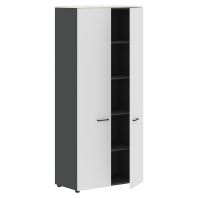 Шкаф с глухими дверьми JHC 85.1 серии «JAY» (Ясень белый/антрацит, 856 х 432 х 1949 мм) Шкаф с глухими дверьми JHC 85.1 серии «JAY» (Ясень белый/антрацит, 856 х 432 х 1949 мм)