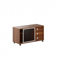 Тумба мобильная со стеклянной дверью купе В 202.2А для кабинета руководителя «Born»