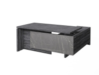 Стол руководителя с опорной тумбой левый FI-117L.GG серии «Festus»