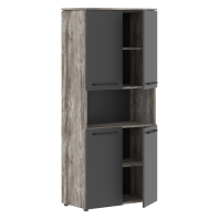 Шкаф с 2-мя комплектами глухих малых дверей  MHC 85.4 для кабинета руководителя «Morris Trend»