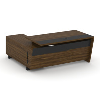 Стол руководителя с опорной тумбой, COR.SRT-18 серии «Corner» Стол руководителя с опорной тумбой, COR.SRT-18 серии «Corner»