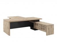 Стол руководителя без блока роз. с опорной тумбой и брифингом Т-822 для кабинета руководителя «Торст