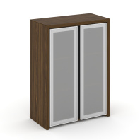 Шкаф средний широкий (2 средних фасада стекло сатин в раме) COR.ST-2.4R серии «Corner» Шкаф средний широкий (2 средних фасада стекло сатин в раме) COR.ST-2.4R серии «Corner»