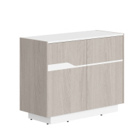 Тумба-комод с распашными дверями серии "Line" (Дуб серый/ белый, 1030х430х814 мм)