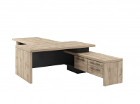 Стол руководителя без блока роз. с опорной тумбой и брифингом Т-918 для кабинета руководителя «Торст