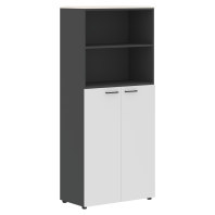 Шкаф с глухими средними дверьми JHC 85.6 серии «JAY» (Ясень белый/антрацит, 856 х 432 х 1949 мм) Шкаф с глухими средними дверьми JHC 85.6 серии «JAY» (Ясень белый/антрацит, 856 х 432 х 1949 мм)