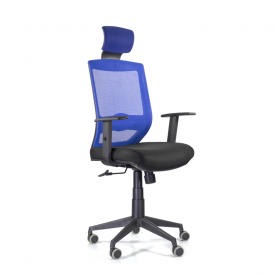 Синие офисные кресла