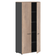 Шкаф с глухими дверьми JHC 85.1 серии «JAY» (Дуб каньон/антрацит, 856 х 432 х 1949 мм) Шкаф с глухими дверьми JHC 85.1 серии «JAY» (Дуб каньон/антрацит, 856 х 432 х 1949 мм)